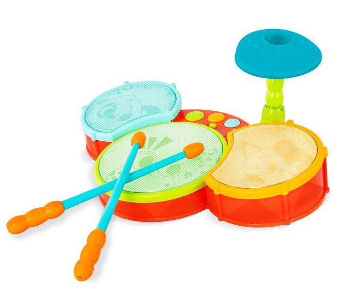 Kolorowy zestaw perkusyjny Little Beats Land of B. BX2303Z B.Toys,instrumenty dla dzieci
