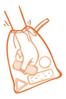 Zabawka edukacyjna z materiałowymi figurkami w woreczku K's Kids Training2s 