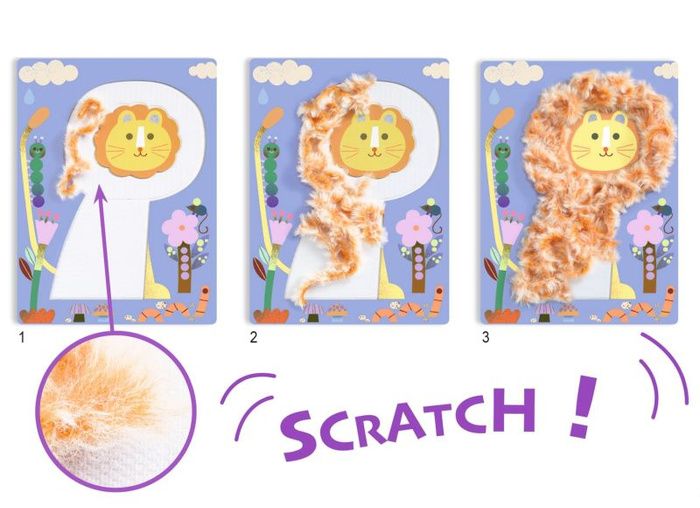 Zestaw artystyczny Puszyści Przyjaciele Djeco DJ09128