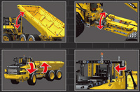 Klocki konstrukcyjne Mould King 17010 Wywrotka RC zdalnie sterowana zabawka budowlana 1930 elementów
