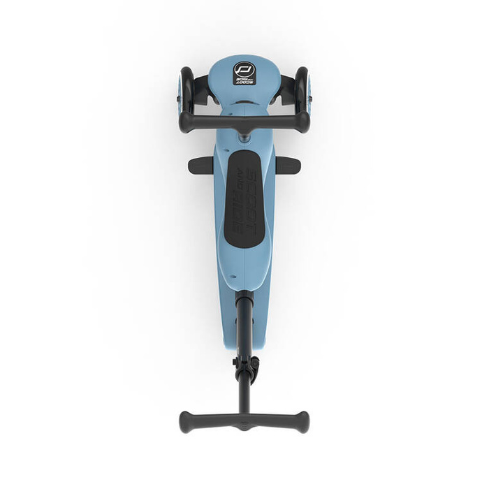 SCOOTANDRIDE Highwaykick 1 Push and Go 2w1 Jeździk i hulajnoga z rączką do prowadzenia 1-5 lat Steel