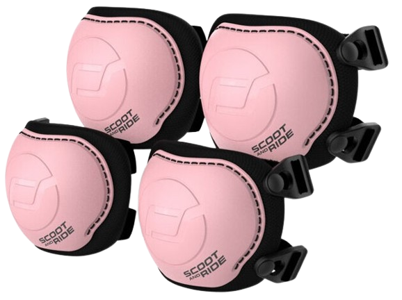 SCOOTANDRIDE Zestaw ochraniaczy dla dzieci S Rose