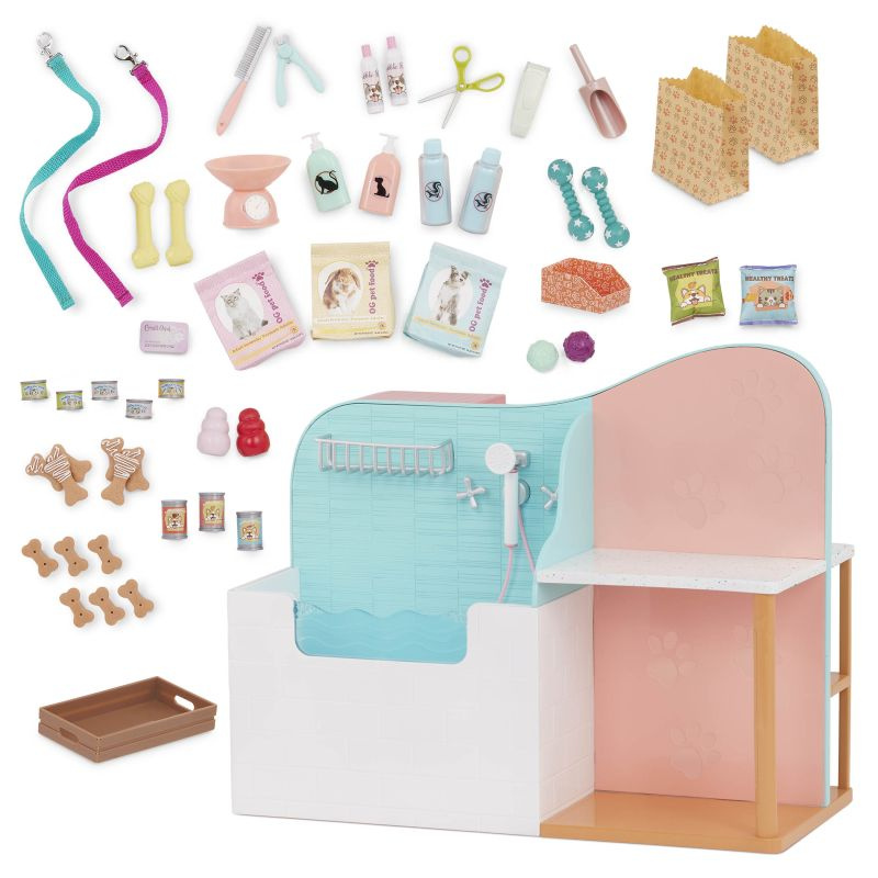 Groomer salon pielęgnacji zwierząt ze sklepem Happy Tails Care Center Our Generation BD35353Z  pol_pl_Lozko-pietrowe-z-pieskiem-i-akcesoriami-Pup-Bunks-Our-Generation-65551_11