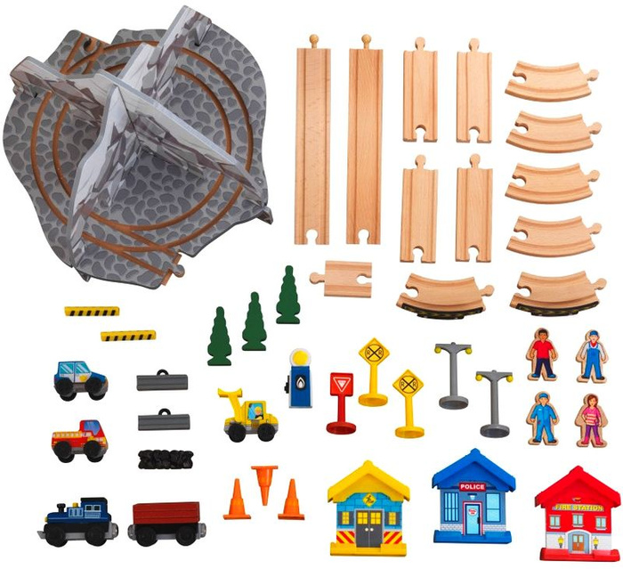 Drewniana kolejka górska stół kreatywny z akcesoriami Rocky Mountain KidKraft KK10176