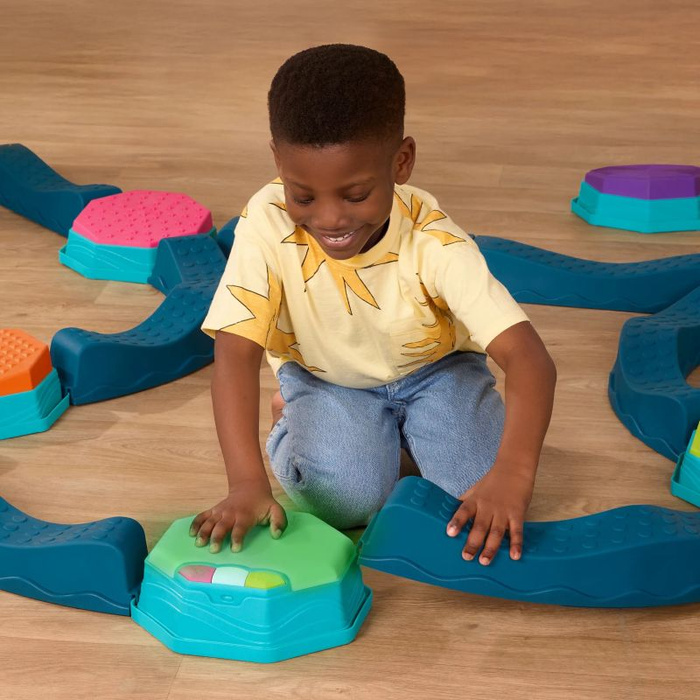 Muzyczna ścieżka sensoryczna dla dzieci 14 modułów Balance & Groove B.Toys BX2473Z