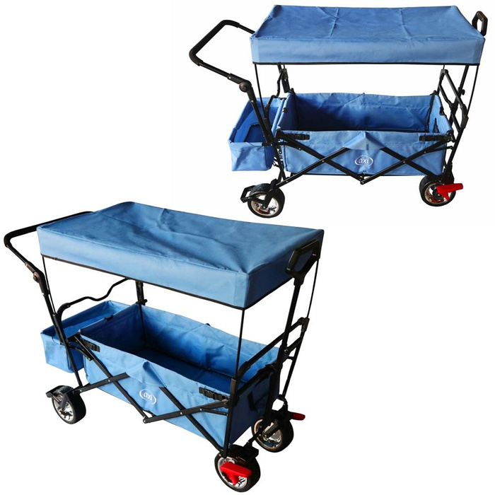 Składany Wózek plażowy AXI A031.193.08 z dachem hamulcem i torbą Udźwig do 80 kg do przewożenia rzeczy i zabawek