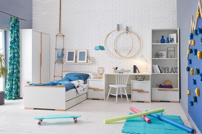 Białe Łóżko 200x90 Pinio Snap