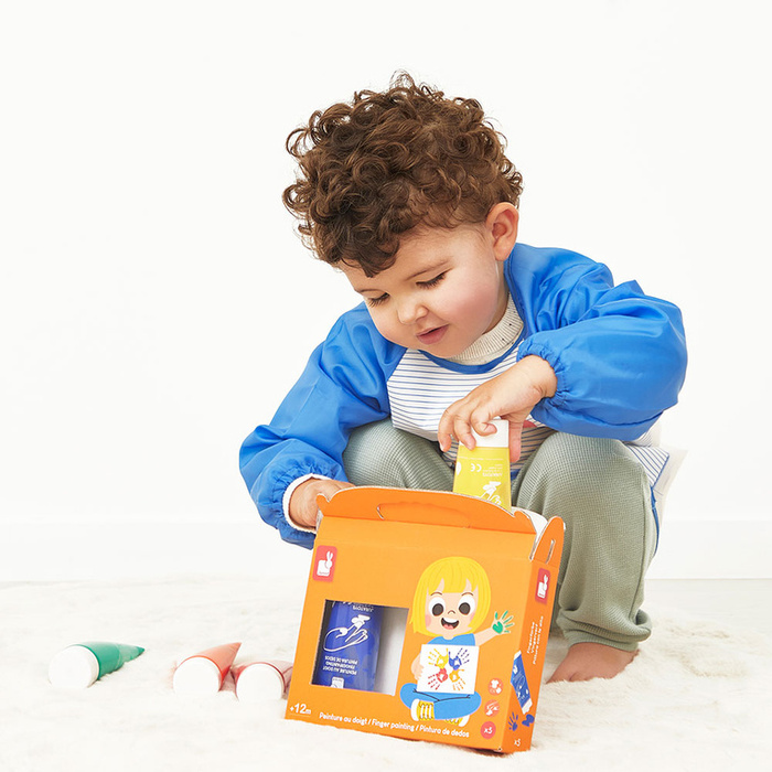 Farbki do malowania rękami 5 kolorów Janod J07403