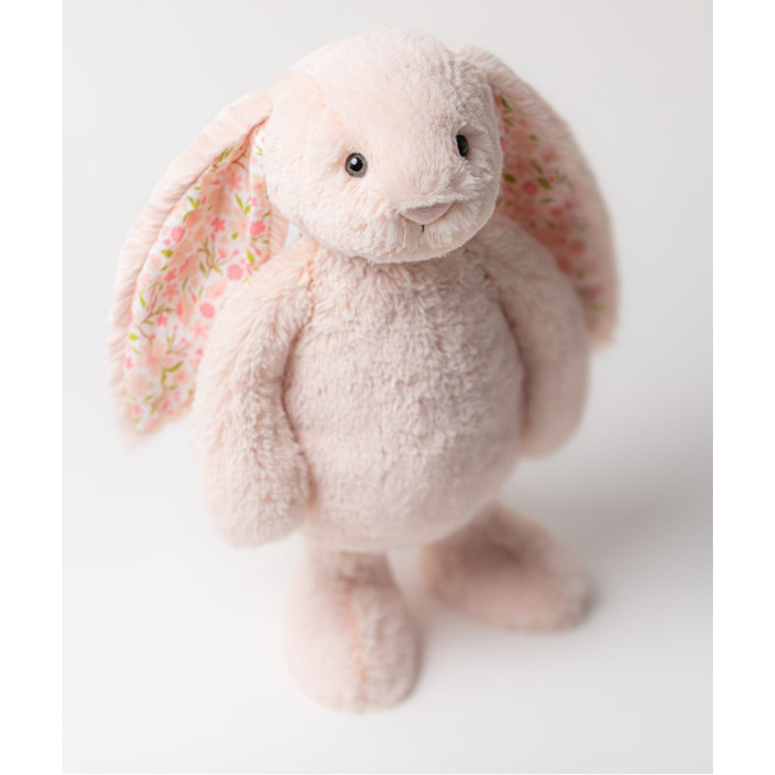 Króliczek z kwiecistymi uszami pudrowy róż Cherry 31 cm Jellycat maskotki BPS3EC