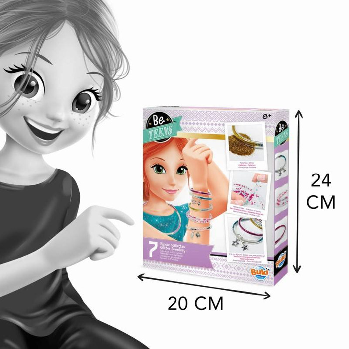 Zrób to sam - BŁYSZCZĄCA BIŻUTERIA BE105-Buki, zestawy kreatywne dla dzieci