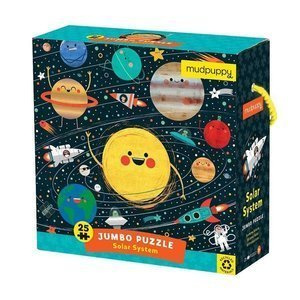 Tekturowe puzzle podłogowe Jumbo Układ słoneczny 25 el MP67975-Mudpuppy, puzzle dla dzieci