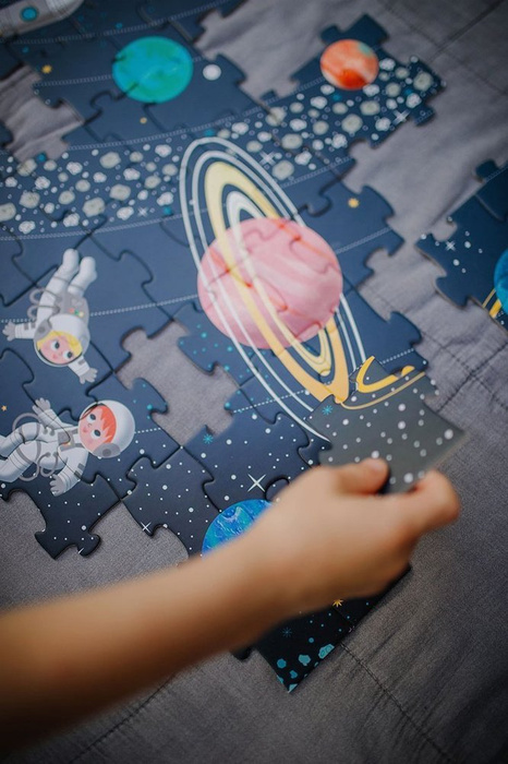 Puzzle edukacyjne Układ słoneczny 100 elementów 5+, Janod J02678