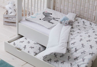 Biały przewijak z pokrowcem Pinio Zebry