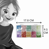 Zestaw metalicznych koralików w pudełku PE013- Buki, akcesoria dla dziewczynek