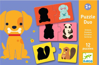 Puzzle duo CIENIE DJ08187-Djeco, tekturowe puzzle dla dzieci