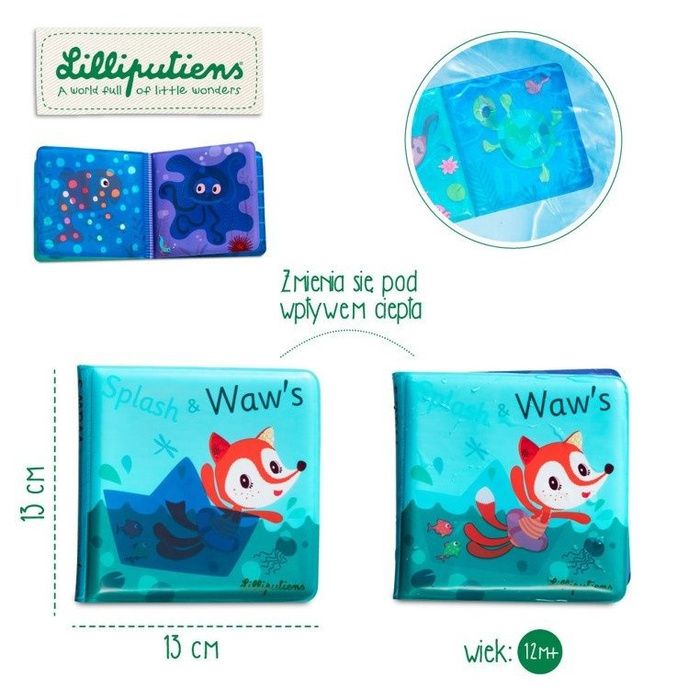 Magiczna książeczka do kąpieli Lisiczka Alice 83005-Lilliputiens