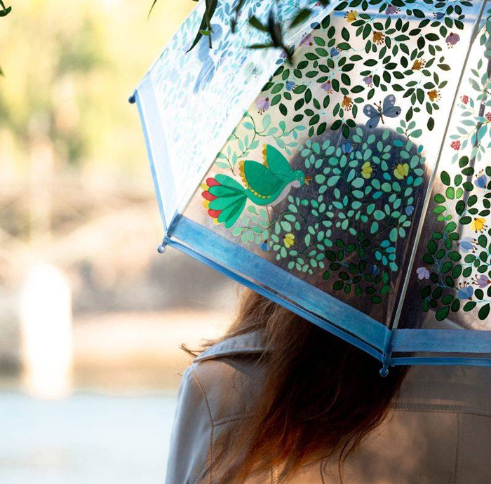 Przezroczysta parasolka dla dorosłych Ptaki DD04721-Djeco, akcesoria na dwór