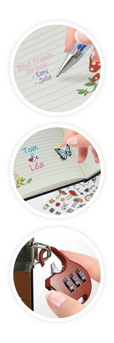 Zrób to sam - MAGICZNY PAMIĘTNIK NB003-Buki, notatnik dla dzieci