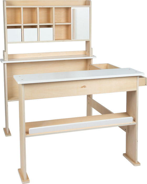 Sklepik drewniany dla dzieci stragan z szufladami i przesuwanymi drzwiami Small Foot 12683