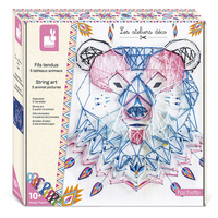 Zestaw kreatywny String Art Zwierzęta 8+, Janod J07912