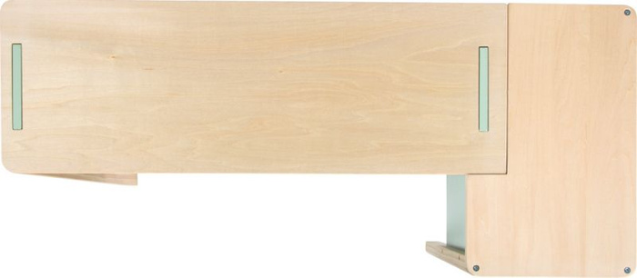 Drewniany sklep dla dzieci i kuchnia 2w1 szałwia zielona Small Foot 12688 odgrywanie ról