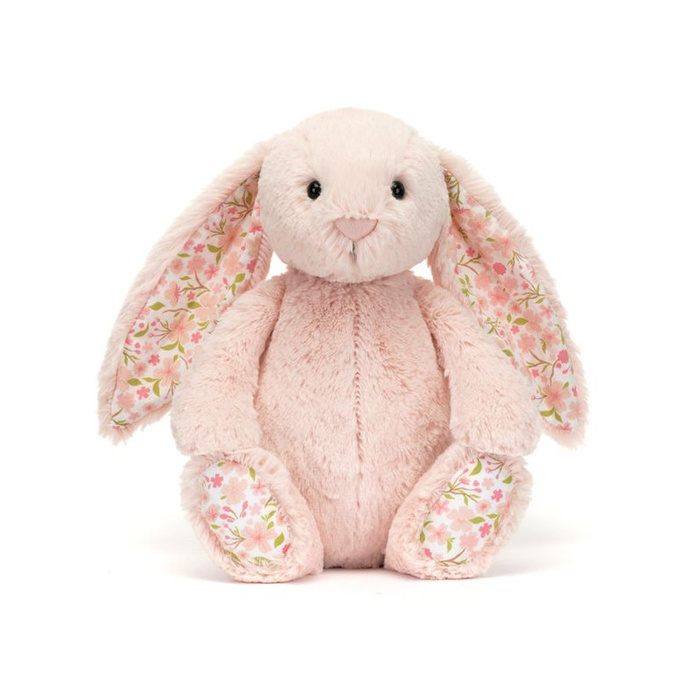 Króliczek z kwiecistymi uszami pudrowy róż Cherry 31 cm Jellycat maskotki BPS3EC