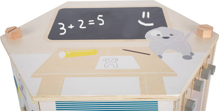 Drewniana kostka edukacyjna aktywizująca Pies i kot 12231-Small Foot, zabawki edukacyjne