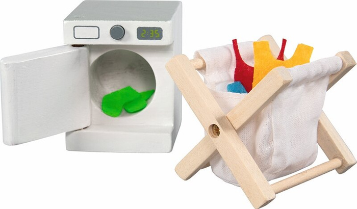 Drewniane meble do domku dla lalek Pralnia Goki 51461