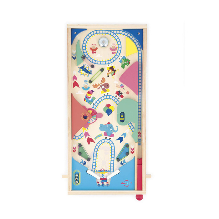 Gra zręcznościowa drewniana Pinball Applepop Janod J03368