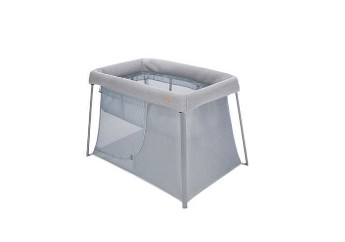 Łóżeczko turystyczne dwupoziomowe z funkcją kojca 3w1 Eazy sleep Heather grey Pebble Beaba 946004