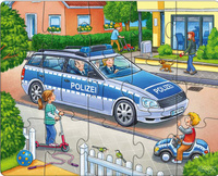 Puzzle dla dzieci Służby Mundurowe 3w1 HB302759-Haba, puzzle tekturowe