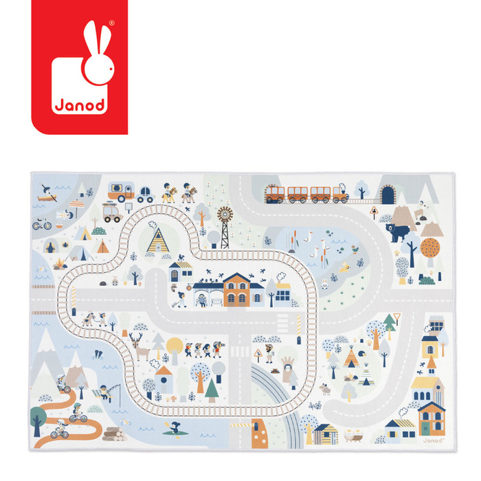 Mata do zabawy z drogą Biała Dolina Cross Roads Janod J05940