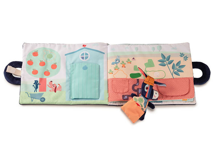 Miękka książeczka aktywizująca "Osiołek Ignace na farmie" 83415 Lilliputiens