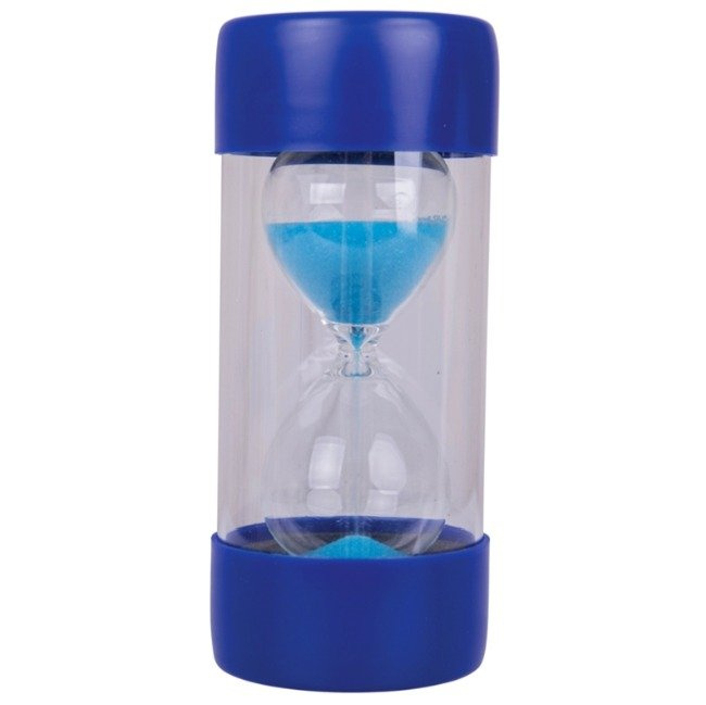 Niebieska klepsydra Minutnik Ballotini 5 Minut BJE0005-Bigjigs Toys, czasomierz dla dzieci