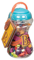 Przezroczysty słoik z koralikami do nawlekania, 300 el.,BX1254-B.Toys