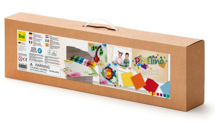 Drewniane klocki 100 szt układanka Pixelino Maxi Erzi 42292