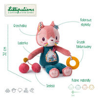 Przytulanka aktywizująca wielofunkcyjna Kotka Jeanne Lilliputiens 83553