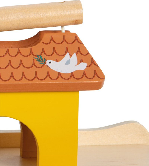 Arka Noego dla dzieci drewniany sorter edukacyjny dla najmłodszych z figurkami Small Foot 12456