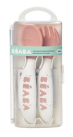 Beaba Sztućce plastikowe w etui nude 913400- Beaba, sztućce dla dzieci