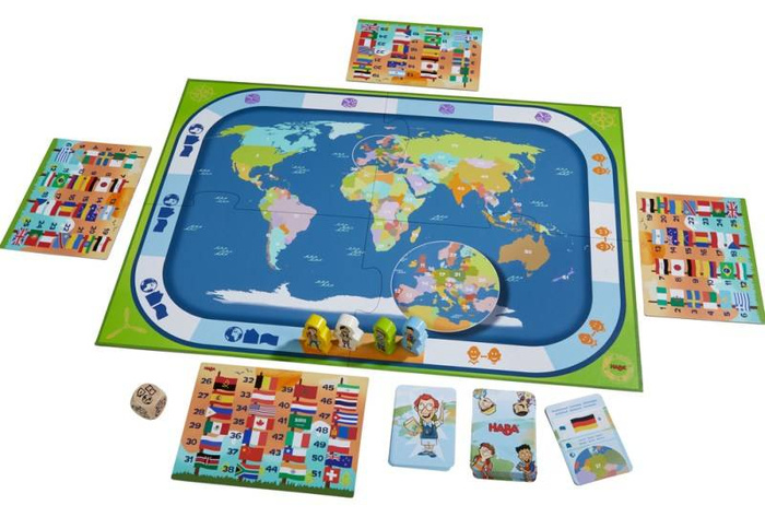 Planszowa gra dla dzieci Państwa świata HB-304213-Haba, zabawy edukacyjne