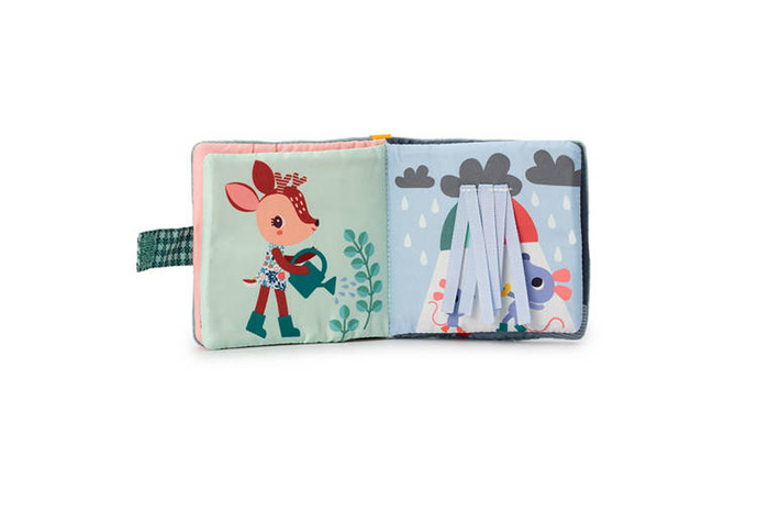 Miękka książeczka aktywizująca z mini gryzakiem Smok Joe 83496 LILLIPUTIENS