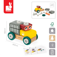 Samochód do składania Drewniana cysterna Miś Brico Kids Janod J06458