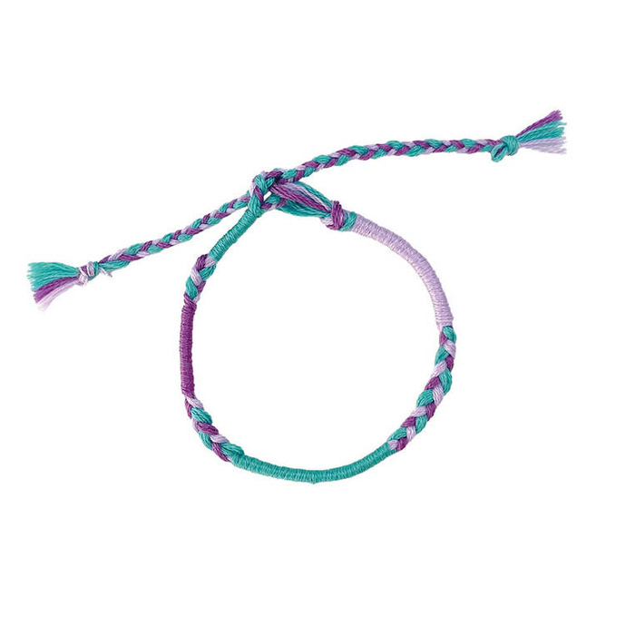 Zestaw kreatywny do tworzenia biżuterii Tęczowe bransoletki 30 szt. J09134 Janod