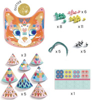 Kot- dzwonek wietrzny zrób to sam DJ07955-Djeco, zestawy kreatywne 