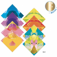 Origami dla dzieci morskie zwierzęta metaliczne Djeco DJ08755