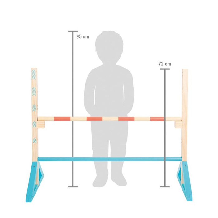 Wielofunkcyjny tor przeszkód Active 12438 Small Foot, gry i zabawy w plenerze hobby horse