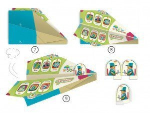 Samoloty - zestaw do origami, DJ08760-Djeco, zabawki kreatywne