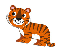 Puzzle magnetyczne dla dzieci zwierzaki J02723-Janod, układanka magnetyczna