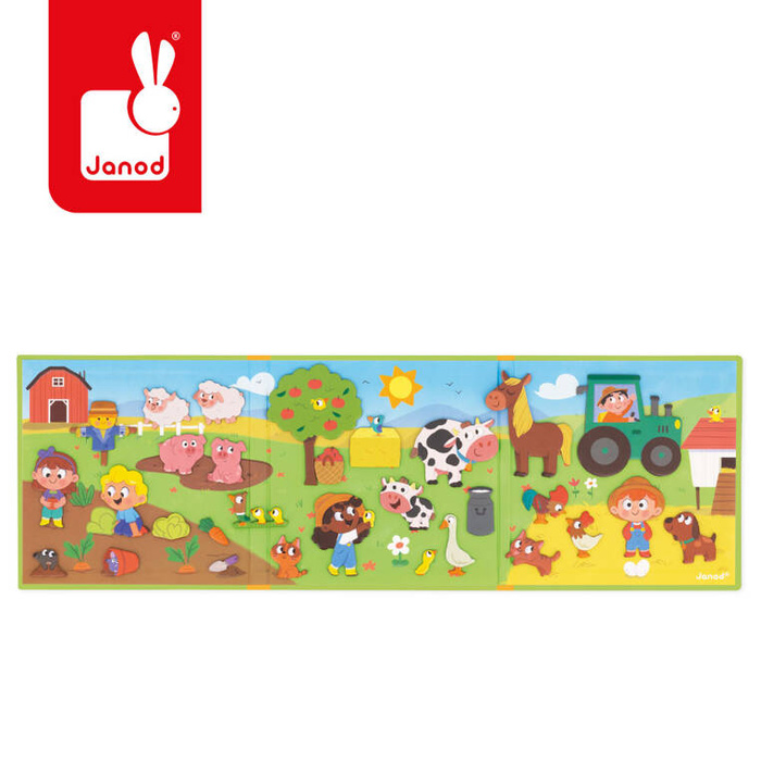 Magnetyczna układanka Farma Magneti'stories J05451 Janod