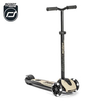 Zestaw SCOOTANDRIDE Kask + Highwaykick 5 LED Hulajnoga trójkołowa balansowa ze świecącymi kółkami 5+ Ash